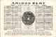 2 Cards  AMIDON  Remy LOUVAIN  Marque De Fabrique Tête De Lion Calendrier  1884 LITHO  15x9,5 Cm - Collections, Lots & Séries