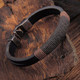 BRACCIALE TOP PUNK BLACK SURVIVALE ELEGANTE - Bracelets