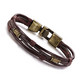 BRACCIALE  BROWN TOP BRACELET SURVIVALE CORPO SPECIALE MILITARY MARINS CORP SWAT TOP CLASSE MAN - Bracelets