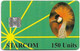 Uganda - Starcom - Crane Bird (Green), (Reverse #2), SC7, 150U, Used - Uganda