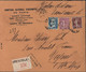 Recommandé Grenoble Chargé  YT 181 189 202 Perforation C.N. Comptoir National (Escompte Paris) + Cachet Cire CNEP - Sonstige & Ohne Zuordnung