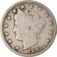 Monnaie, États-Unis, Liberty Nickel, 5 Cents, 1907, Philadelphie, TB - 1883-1913: Liberty (Liberté)