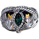 LODRD OF THE RINGS ANELLO CROW EVRYLON ANELLO ARAGORN CORONA  ARGENTATO - Ring