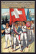 1916 Offizielle Kunstkarte: Zürcher Kant. Turnfahrt, Pfannenstiel-Meilen. Graph. Anstalt H. Vontobel, Meilen - Meilen