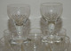 11 ANCIENS PETITS VERRES A PIED VERRE Soufflé Et Gravés  CAVE A LIQUEUR COLLECTION VITRINE  Déco Table - Verre & Cristal
