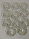 11 ANCIENS PETITS VERRES A PIED VERRE Soufflé Et Gravés  CAVE A LIQUEUR COLLECTION VITRINE  Déco Table - Verre & Cristal