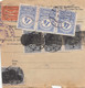 ÖSTERREICH NACHPORTO 1922 - 3 X 4 Kronen (Ank88) Nachporto + 40 Pfg + 4 Mark + 4 X 20 Mk (Klecksstempel) Auf Paketka ... - Abarten & Kuriositäten