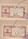 PALITANA State India  1A  Court Fee Type 14  Overprinted  SAURASHTRA On 2 Sides  #  33027 D Inde Indien Fiscaux Fiscal - Soruth