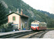 Photo-carte Moderne "Autorail Renault ADX2 En Gare De La Cellette - Ligne Clermont-Ferrand - Ussel - Années 60" SNCF - Treni