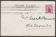 NEW ZEALAND 1910 POSTCARD NORTH AMERICAN NATIVE SIGNALLING - Briefe U. Dokumente