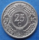 NETHERLANDS ANTILLES - 25 Cents 1991 KM# 35 Beatrix (1980) - Edelweiss Coins - Antilles Néerlandaises