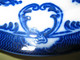 Delcampe - ASSIETTE EN FAIENCE FINE ANGLAISE MANUFACTURE DE COPELAND 19ème MODELE FLOW BLUE - Copeland