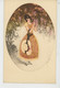 FEMMES - FRAU - LADY - Jolie Carte Fantaisie Femme Avec Chapeau Sous Un Arbre Signée HARDY - Hardy, Florence
