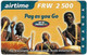 Rwanda - MTN - Pay As You Go, Musicians (Reverse #3), Exp.15.12.2002, GSM Refill 2.500RF, Used - Rwanda