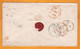 1853 - QV - Cover From Lancaster, England To Philadelphia, USA Via Liverpool - Transatlantic Mail  - 7 Scans - Postmark Collection