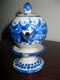 PETITE LAMPE A HUILE (BIBELOT OBJET DE VITRINE DINETTE) FAIENCE ANCIENNE - Arte Orientale