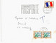 COMMERCY Meuse Lettre AFFRANCHIE Yv FM 13 Drapeau Ob 59 Marcq Manu Taxe 0,60 V4 Fleurs Yv T 99 Ob 1969 Verso DUPLICATA - 1960-.... Briefe & Dokumente