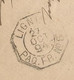 1894 - MARITIME - LIGNE ? PAQ.FR N°6 Cachet Noir -  NOUMEA ( Nouvelle CALEDONIE) Via GRAY ( Haute Saone ) - Maritieme Post