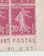 Semeuse N°190 Carnet De 20 Timbres  20c Lilas Rose Avec Bande Publicitaire, Daté - 1906-38 Semeuse Con Cameo