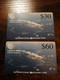 DIEGO GARCIA  $30,-+ $60,-  DGA-R- ?? MISSING SERIAL NR "  AERIAL VIEW "    750 MICRON  MINT CARD   **5618** - Diego-Garcia