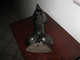 Delcampe - BUSTE TETE AFRICAINE SCULPTEE EN EBENE - Art Africain