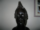 Delcampe - BUSTE TETE AFRICAINE SCULPTEE EN EBENE - Art Africain