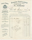 Absinthe / Facture Absinthe G. SELLERIN à Villeneuve-sur-Yonne (89) / Avec Enveloppe - Rechnungen