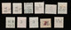 11 Timbres Perforés. 2 Egyptien. 1 Portugais. 1 Des Etats-Unis. 2 Hollandais. 3 Du Royaume Uni.  1 Australien. 1 Suisse. - Perfins