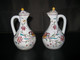 FIOLONS (BOUTEILLES) HUILE ET VINAIGRE EN FAIENCE OU PORCELAINE OPAQUE - Other & Unclassified