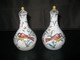 FIOLONS (BOUTEILLES) HUILE ET VINAIGRE EN FAIENCE OU PORCELAINE OPAQUE - Autres & Non Classés