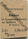 Deutschland - Burkau Bis Langebrück (Sachsen) Oder Sohland über Putzkau - Fahrkarte 1/2 Preis 2. Klasse 1958 - Europe