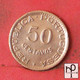 SAINT THOMAS E PRINCIPE 50 CENTAVOS 1962 -    KM# 17,1 - (Nº42940) - Sao Tome Et Principe