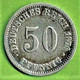 ALLEMAGNE / 50 PFENNIG  / 1876 C / ARGENT - 50 Pfennig