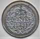 @Y@    Nederland  25 Cent   Wilhelmina 1941        (5230)   Prachtig - 2.5 Centavos