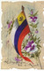 Russie - Carte Celluloïd - Courage, Confiance, Vive La Russie - Drapeau, Et Pensées - Russie