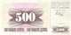 500 Dinar Banknote Bosnien-Herzogowina 1992 UNC - Bosnia And Herzegovina
