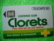 7089 Télécarte Collection CLORETS  Chewing Gum  (Sucre) Actizol Chlorophylle  50u  ( Recto Verso)  Carte Téléphonique - Levensmiddelen