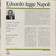 EDUARDO DE FILIPPO RARO LP - EDUARDO LEGGE NAPOLI VOL. 1 SALVATORE DI GIACOMO - Altri - Musica Italiana