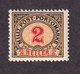 Bosnia And Herzegovina - Porto Stamp 2 Hellera, Mixed Perforation 12 ½ : 13, MH - Bosnia Erzegovina
