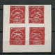 INDIA CHARKHARI State 1930 Michel 21 As 4-block MNH - Charkhari