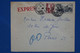 T26 MAROC BELLE  LETTRE EXPRESS 1952 MEKNES POUR PARIS FRANCE + AFFRANCHISSEMENT INTERESSANT - Covers & Documents