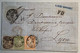 BERN 1859 Strubel Brief RARITÄT 4 Fach Schwer ! >Lyon France. Schweiz 1854-1862 1 Fr, 27C(lettre Suisse Rellstab Cover - Cartas & Documentos