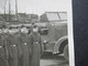 Echtfoto AK 2.WK Soldaten / Truppe Mit 2 LKW / Transporter Foto Barth Luitpold Drogerie Bayreuth - War 1939-45