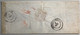 ZÜRICH 1855 Strubel Brief GRENZRAYON RARITÄT>Kadelburg Baden. Schweiz 1854 23Ab(lettre Suisse RL Cover Küssaberg - Briefe U. Dokumente