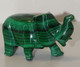 Delcampe - JOLI SUJET ELEPHANT PIERRE MALACHITE Sculpté BEL OBJET DE VITRINE DECO COLLECTION - Autres & Non Classés