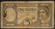 French Indochina Indo China Indochine Laos Vietnam Cambodia 5 Piastres VG Banknote Note 1927-31 - Pick # 49a / 2 Photos - Indochina