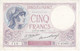 BILLETE DE FRANCIA DE 5 FRANCS DEL 17-11-1926 VIOLET EN CALIDAD EBC (XF) (BANKNOTE) - 5 F 1917-1940 ''Violet''