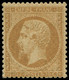 * FRANCE - Poste - 21, Pleine Gomme D'origine, Certificat Scheller, Très Frais: 10c. Empire Bistre - 1862 Napoleon III