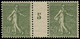 ** FRANCE - Poste - 198, Paire Millésime "5": 50c. Semeuse Lignée Olive - Millesimes