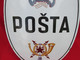 OLD YUGOSLAVIA POST OFFICE MAIL ENAMEL METAL BIG BOARD PANEL SIGN ORIGINAL!!! - Other & Unclassified